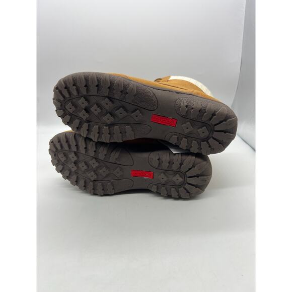 Sporto® Boho Water-Resistant Suede Lace-Up Ankle Boot - Camel 10 M - Picture 5 of 8